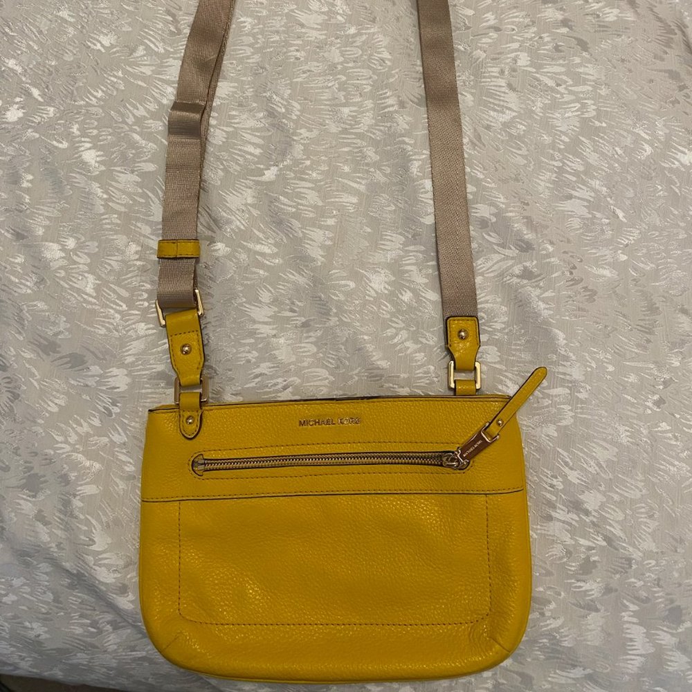 Yellow Michael Kors Crossbody